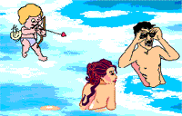 Gif animé amour cupidon
